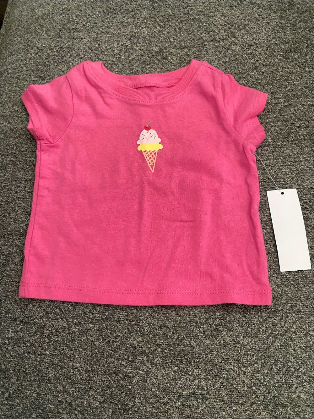 Pink Ice Cream Graphic Tee - Short Sleeve